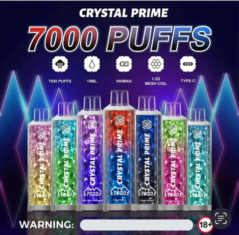 Crystal Prime 7000 Puffs Disposable Vape