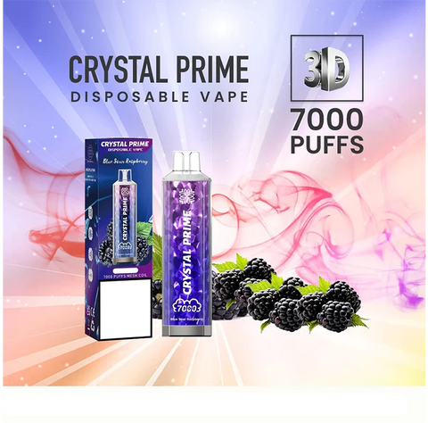 Crystal Prime 7000 Puffs Disposable Vape Box of 10