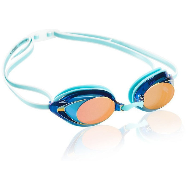 speedo women's vanquisher 2.0 mirrored swim goggles