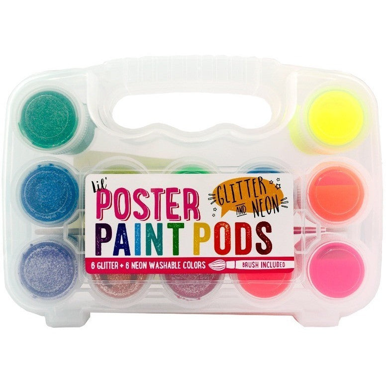 Ooly Lil Poster Paint Pods Glitter And Neon Art Supplies