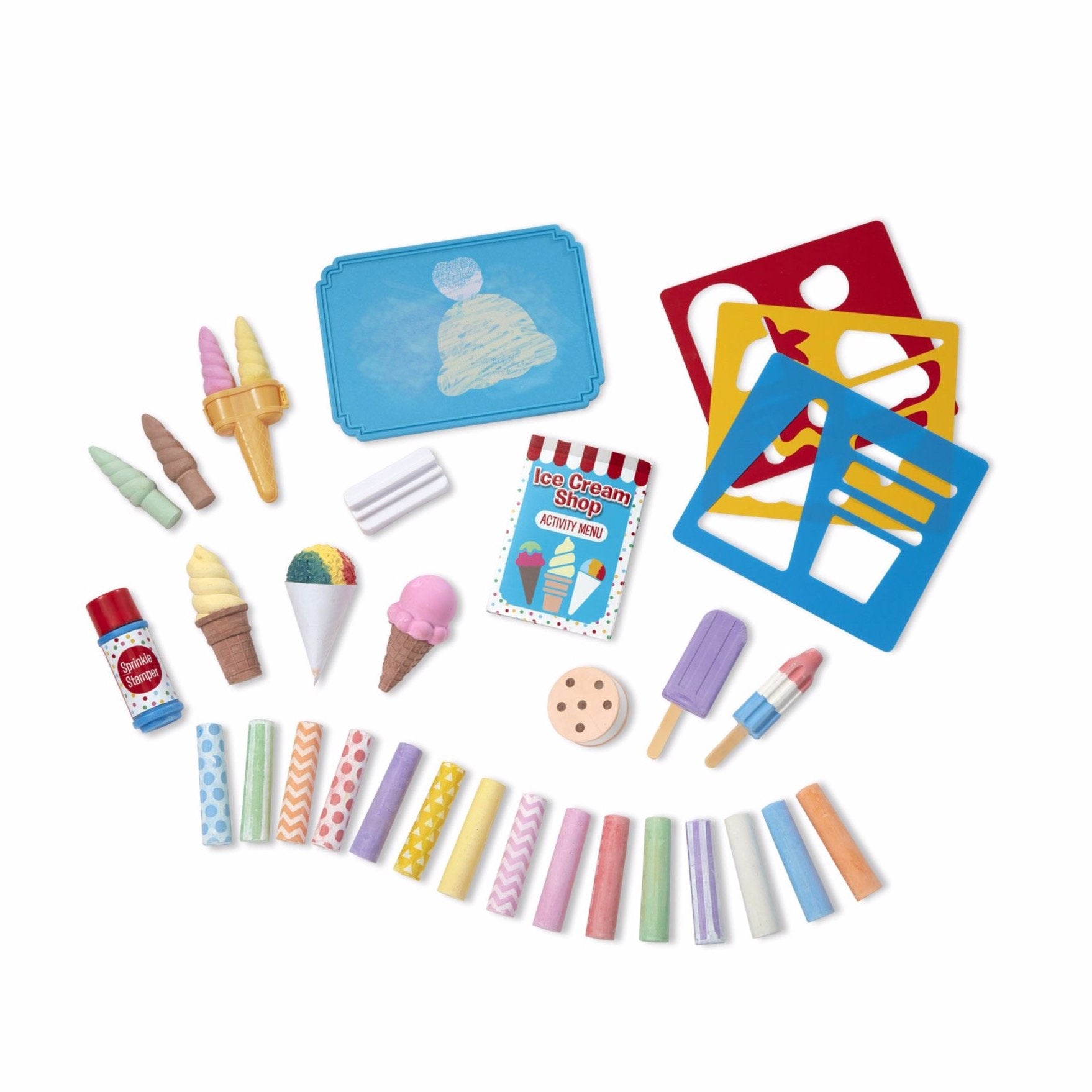 Melissa And Doug Ice Cream Shop Chalk Play Set Backyard Fun And Games