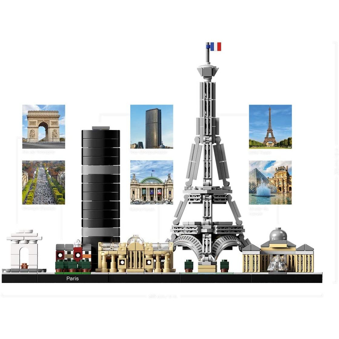 LEGO 21044 Architecture Paris Blocks and Bricks