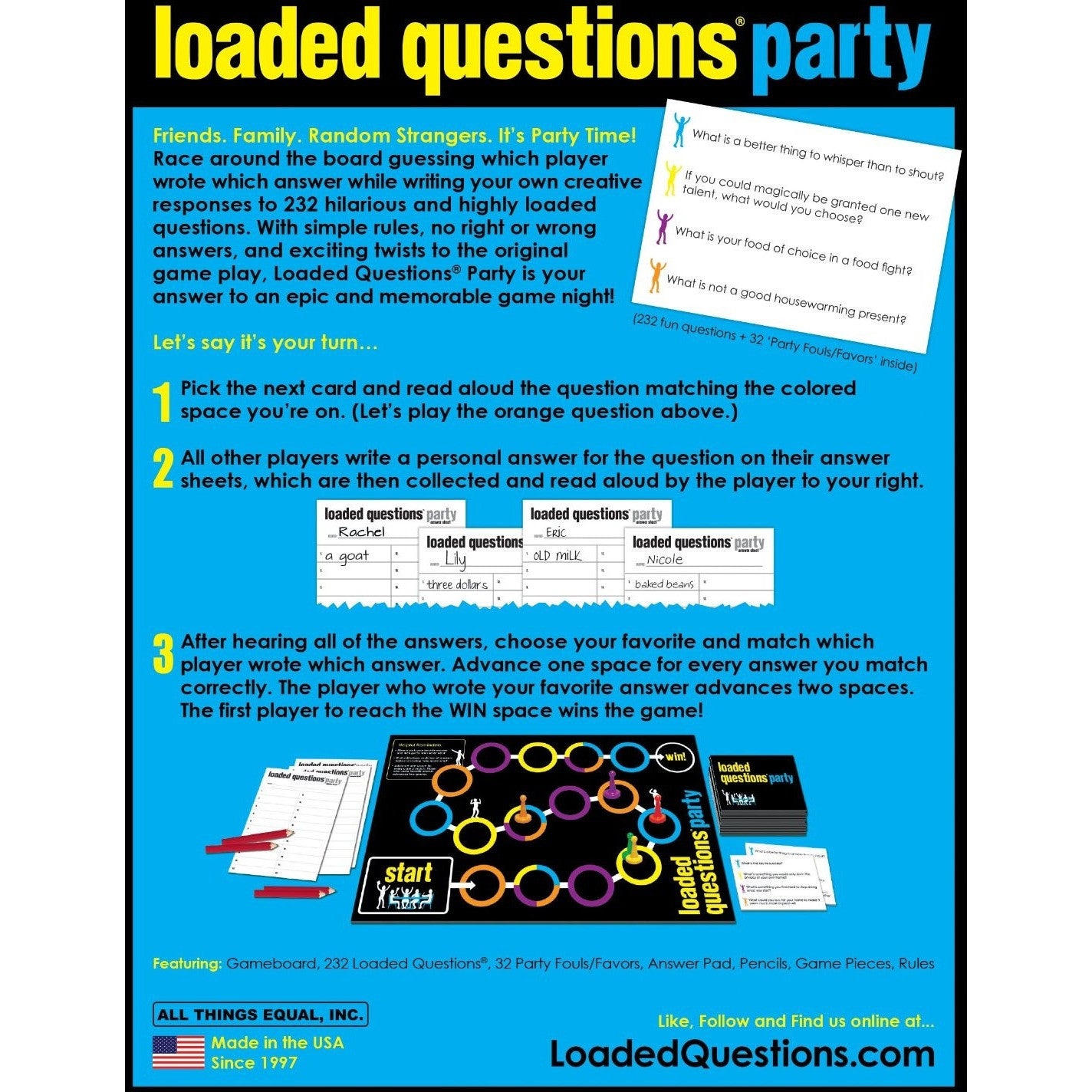 loaded questions game rules