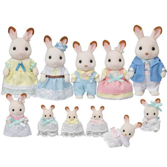 Calico Critters 35th Anniversary Limited Hopscotch Rabbit Family Celebration Set Calico Critters