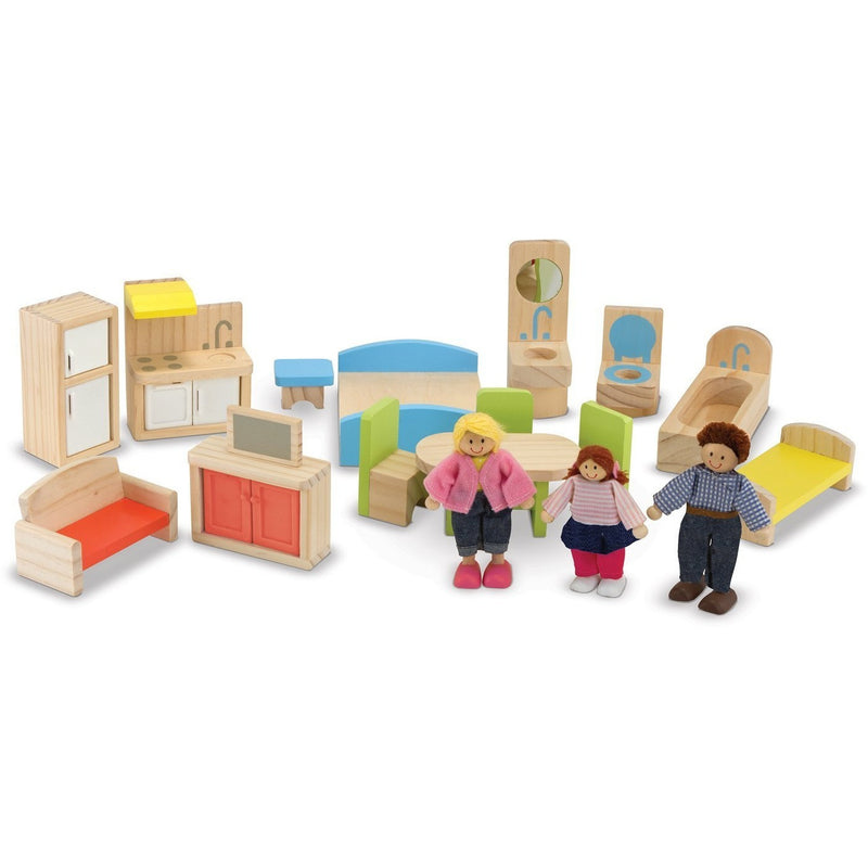 melissa and doug wooden dollhouse furniture