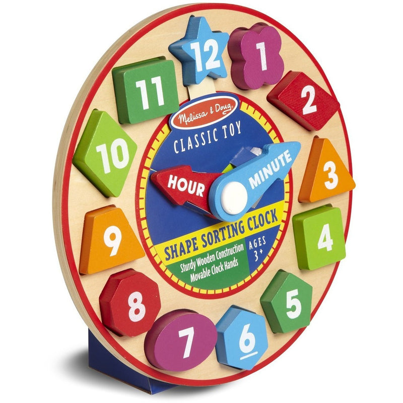 melissa & doug shape sorting clock