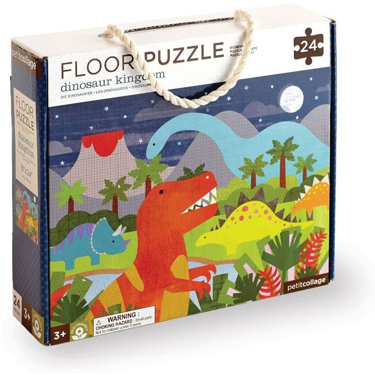 Petit Collage Dinosaur Kingdom Floor Puzzle | Floor Puzzles
