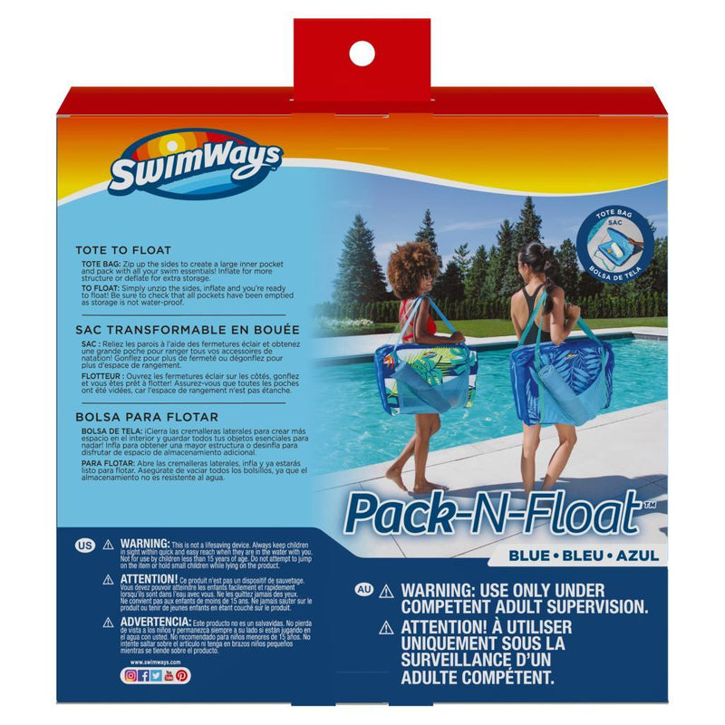 Swimways Pack N Float 2 In 1 Pool Float Lounger And Tote Inflatables And Rafts