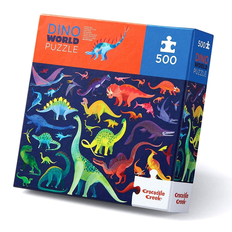 Jigsaw Puzzles - Crocodile Creek Dino World 500 Pc Puzzle