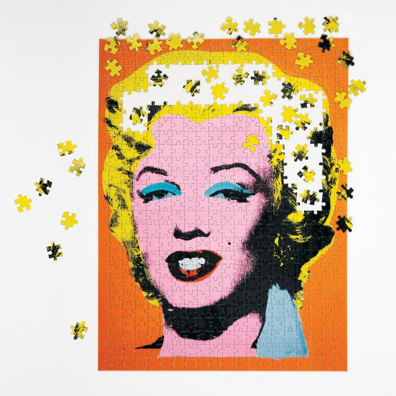 Galison Warhol Marilyn Double Sided 500 Pc Puzzle Jigsaw Puzzles