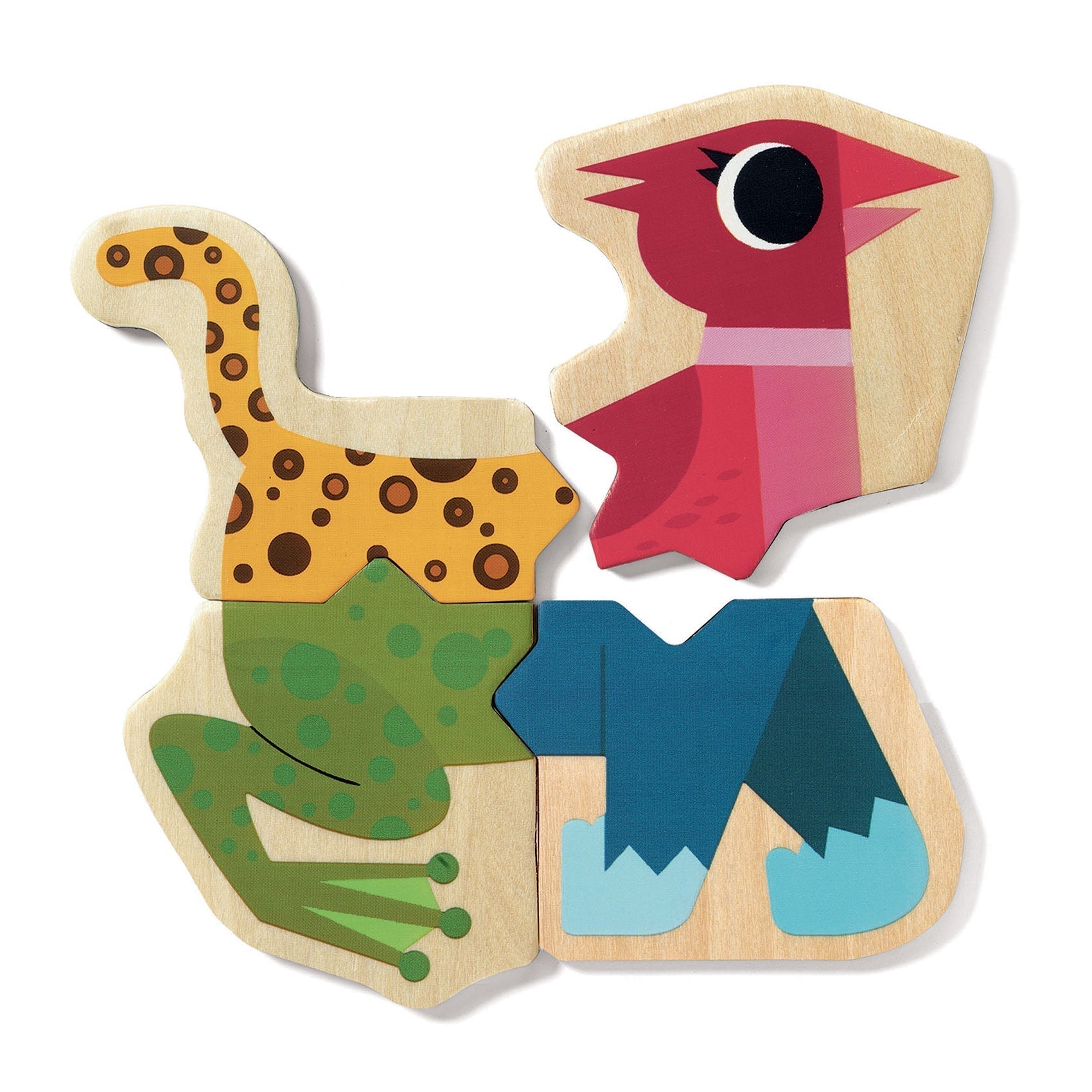 Djeco Mixanimo Mix & Match Wooden Animal Magnets Magnet Sets