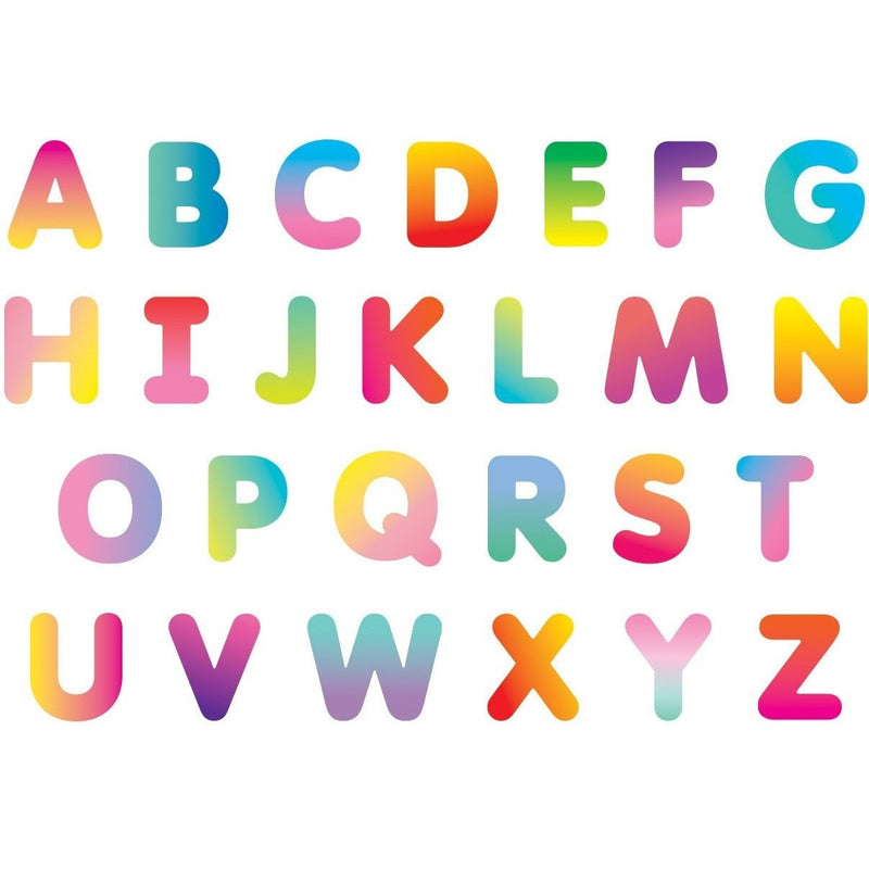 Mudpuppy Rainbow ABC Wooden Magnetic Letters | Magnet Sets