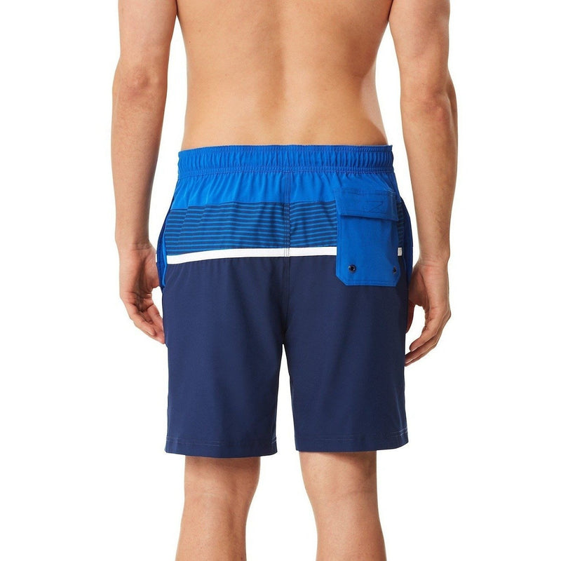 Speedo Two Tone Stripe E-Board Swim Shorts-Nautical Navy | Men's ...