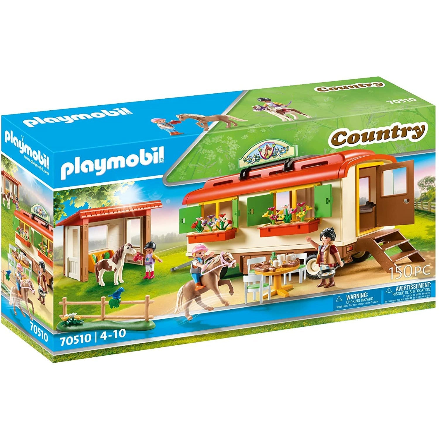 problem lilla byld Playmobil 70510 Pony Shelter with Mobile Home | Playscapes