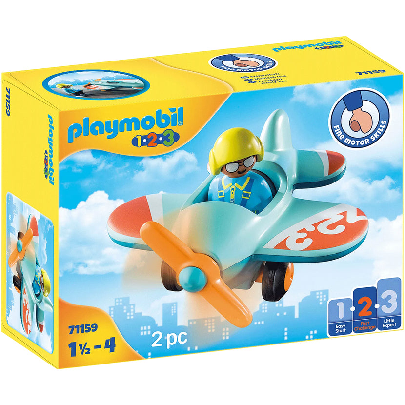 hvis du kan Blueprint Centrum Playmobil 71159 1.2.3 Airplane | Playscapes