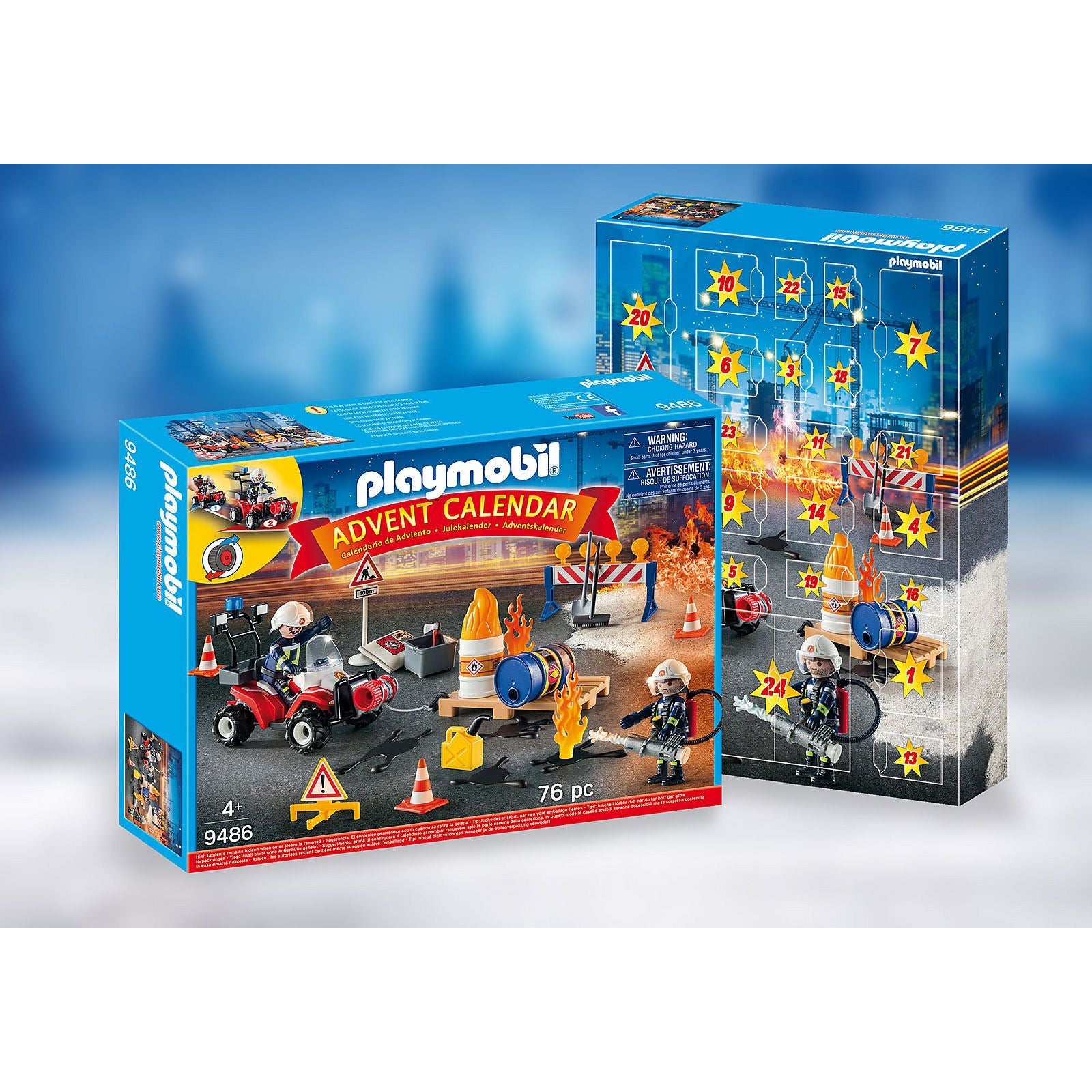 Playmobil 9486 Advent Calendar Construction Site Fire Rescue Playscapes