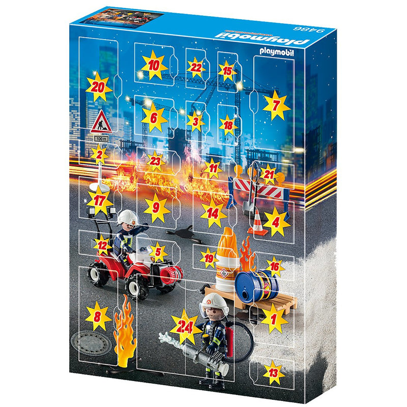 Playmobil 9486 Advent Calendar Construction Site Fire Rescue Playscapes