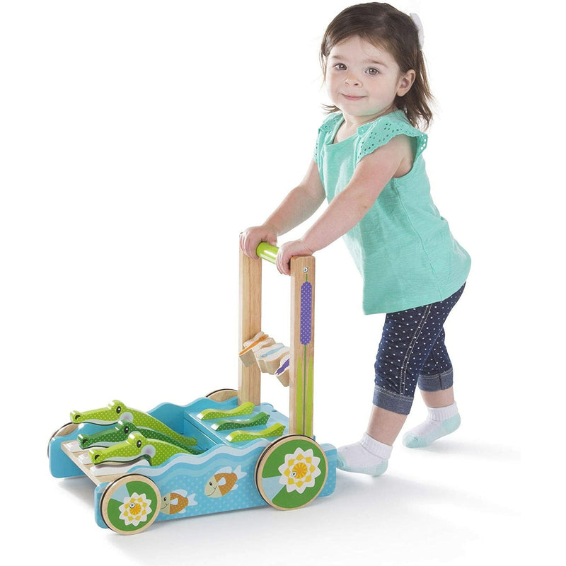 melissa and doug alligator push toy