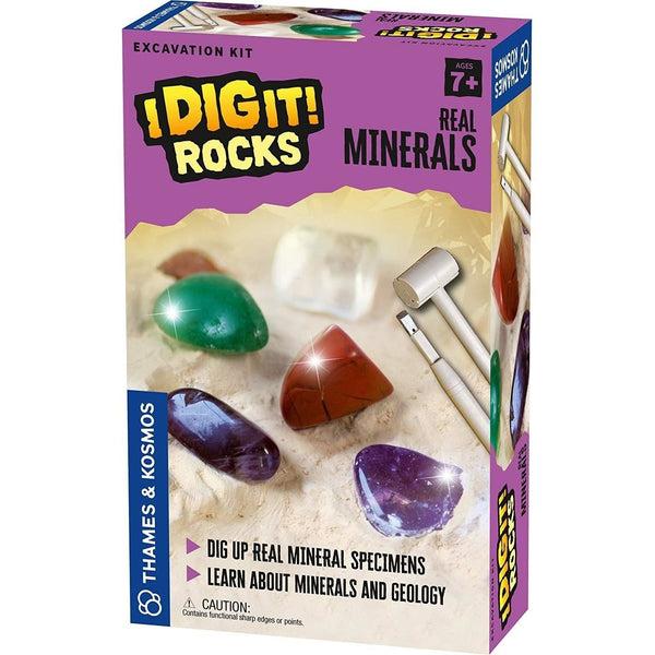 Thames & Kosmos I Dig It! Rocks - Real Minerals Excavation Kit ...