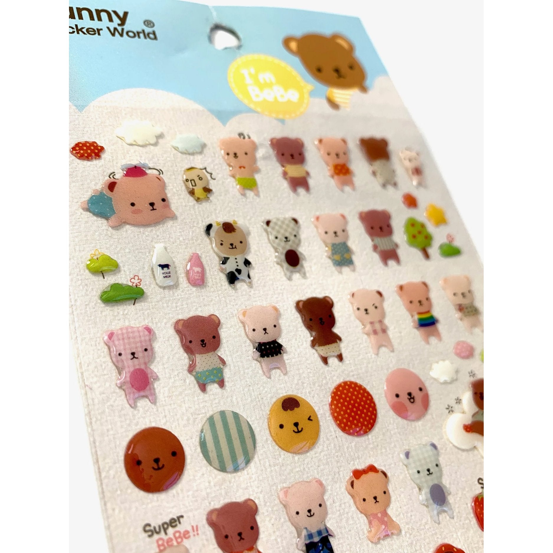 Bebe Bears Gel Stickers Stickers And Sticker Books