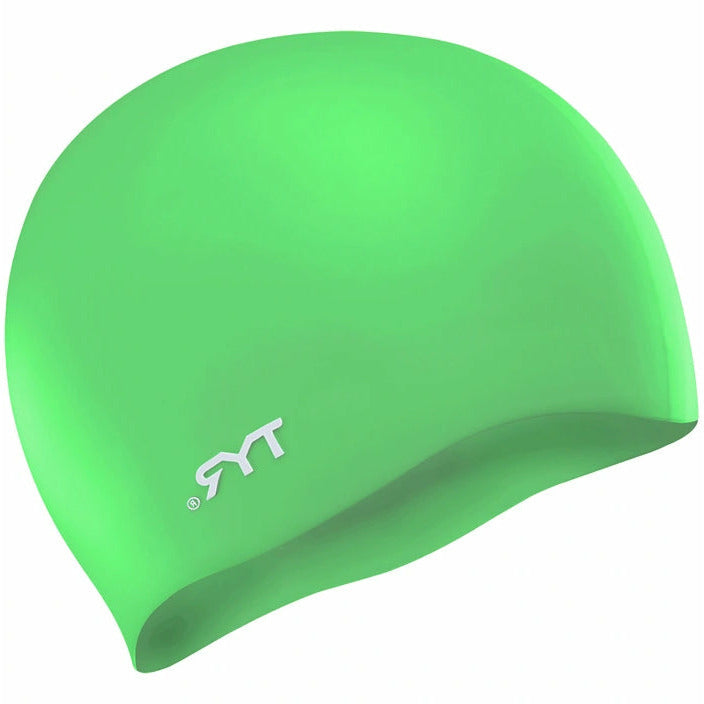 TYR Adult Long Hair Wrinkle-Free Silicone Swim Cap