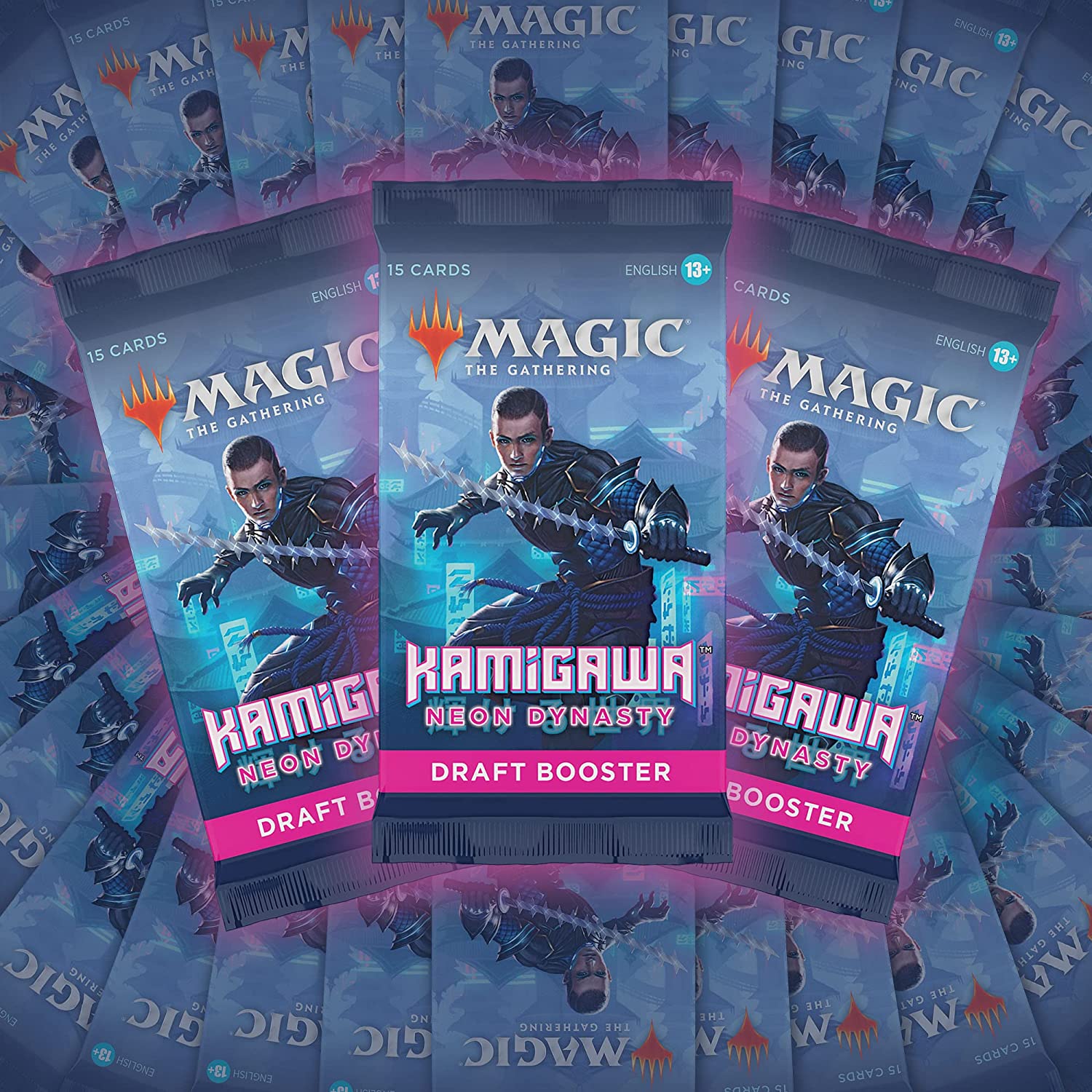 : Magic The Gathering Kamigawa: Neon Dynasty 3-Booster Draft Pack