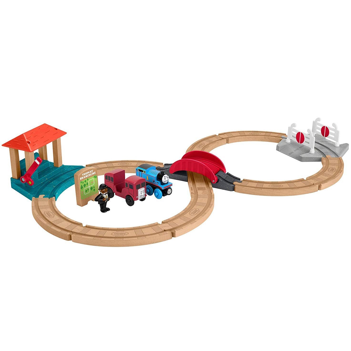 thomas wooden railway figure 8 set