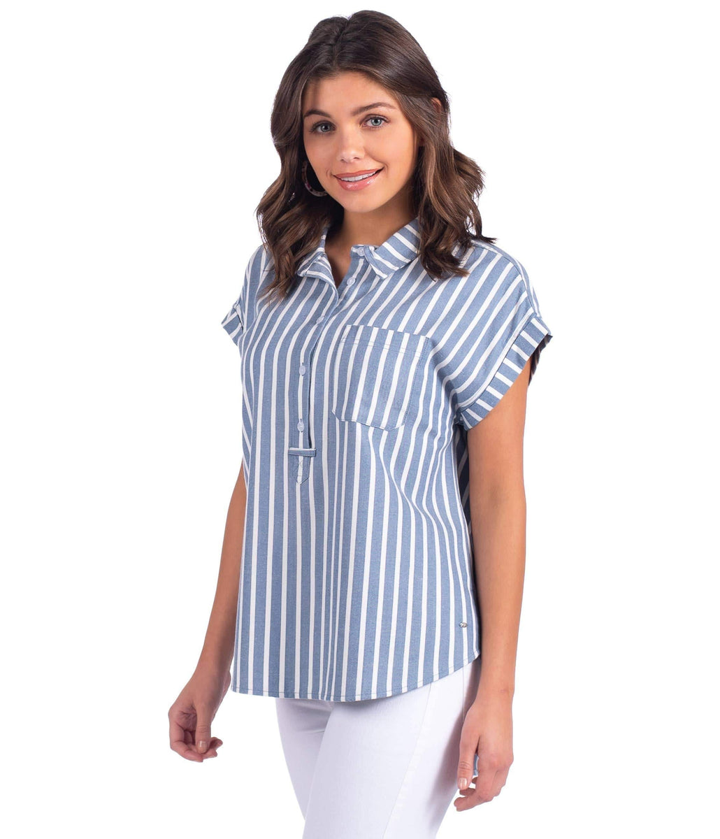 Naples Popover - Nautical Night | Southern Shirt