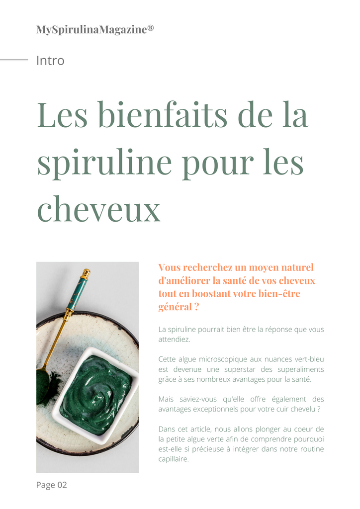 Comment la spiruline réduit la chute des cheveux ?