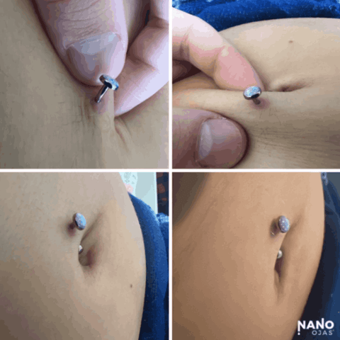 homeopathic piercing healing before and after