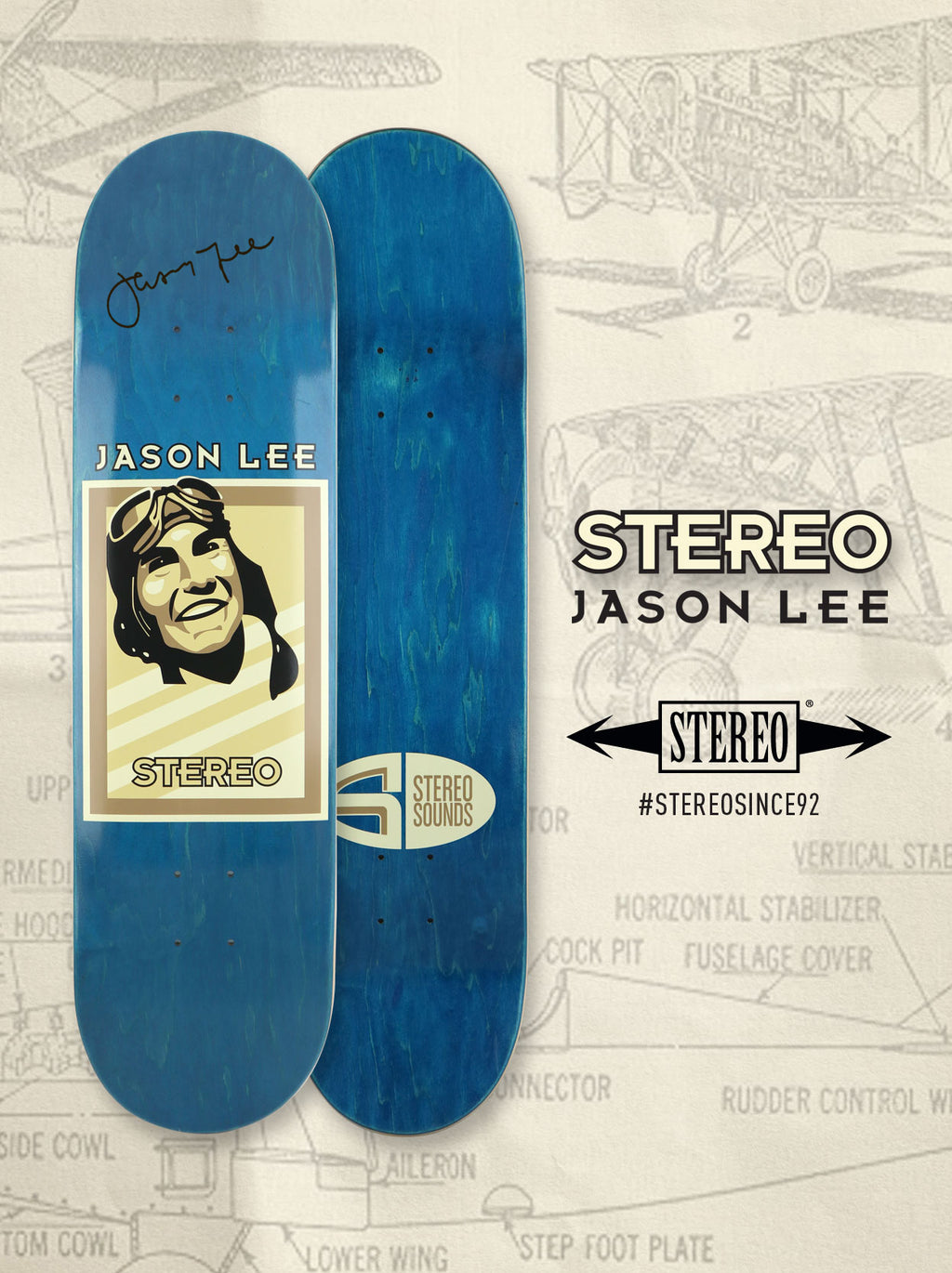 鍔 Mondwater zwart Jason Lee – Tagged "8.0" – Stereo Skateboards