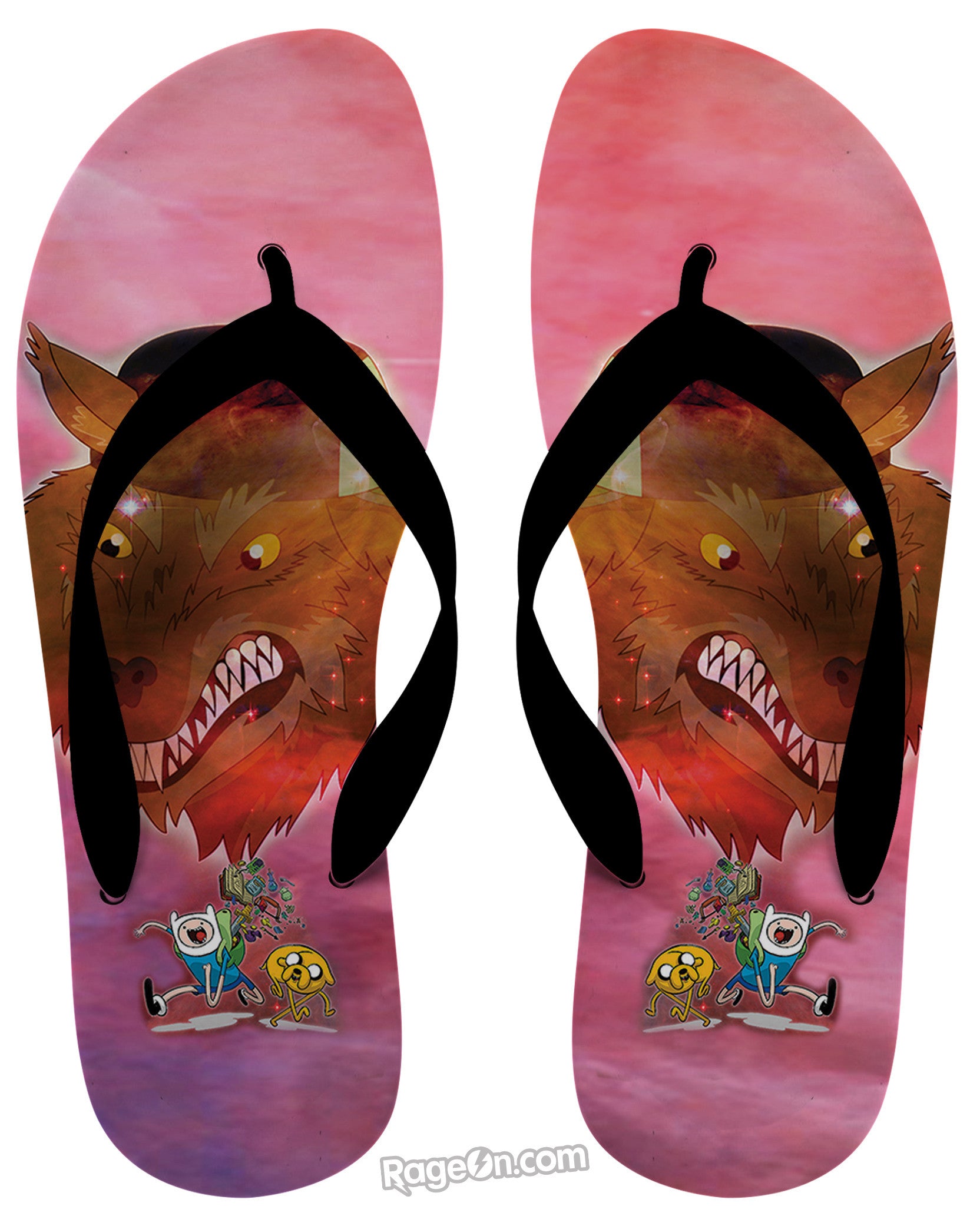 Adventure Time Party God Flip Flops - Yuhao Development shop