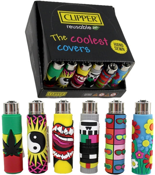 Clipper Lighter Pop Cover Edition - Leaves 30pk – 4aceswholesale