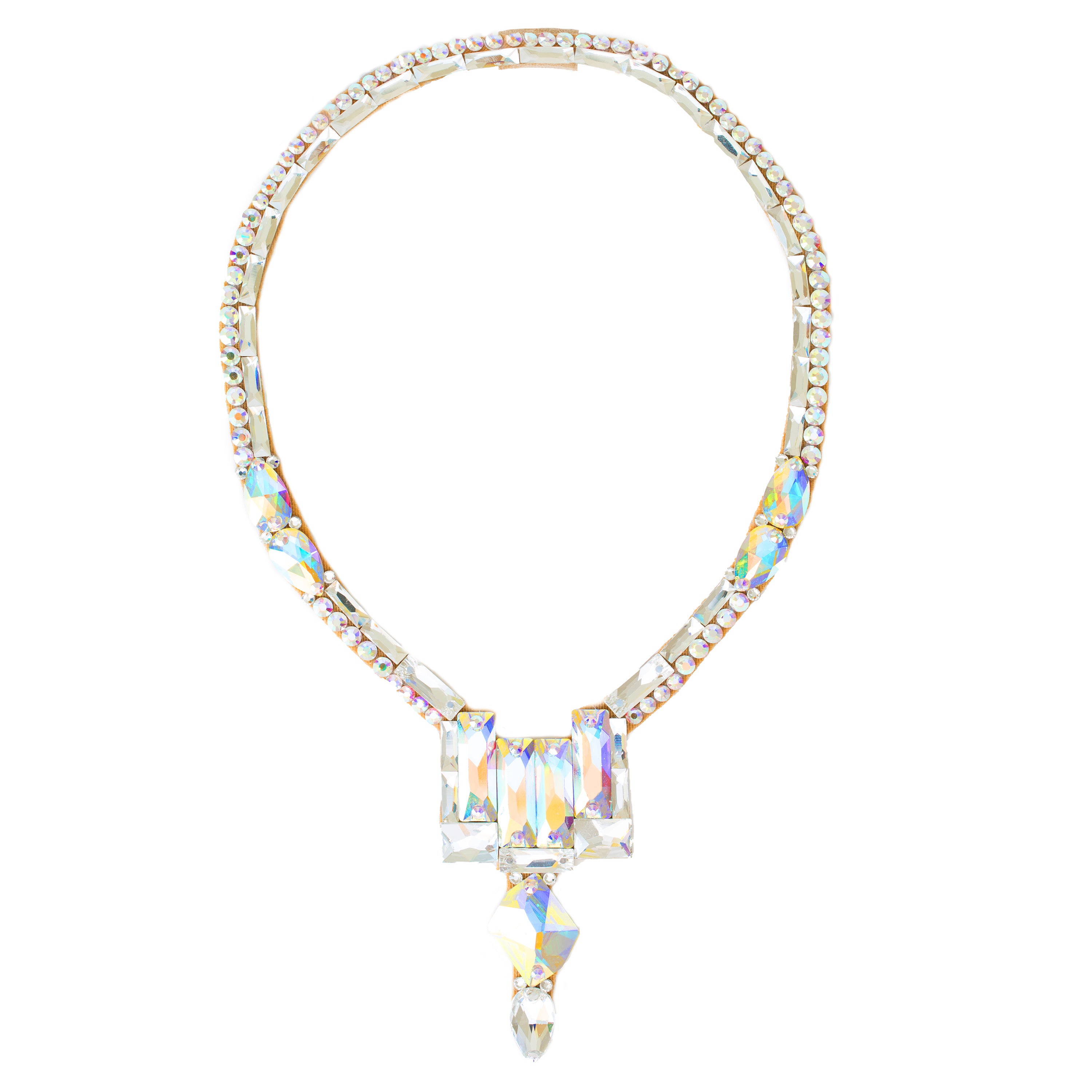 Art Deco Necklace - Crystal AB