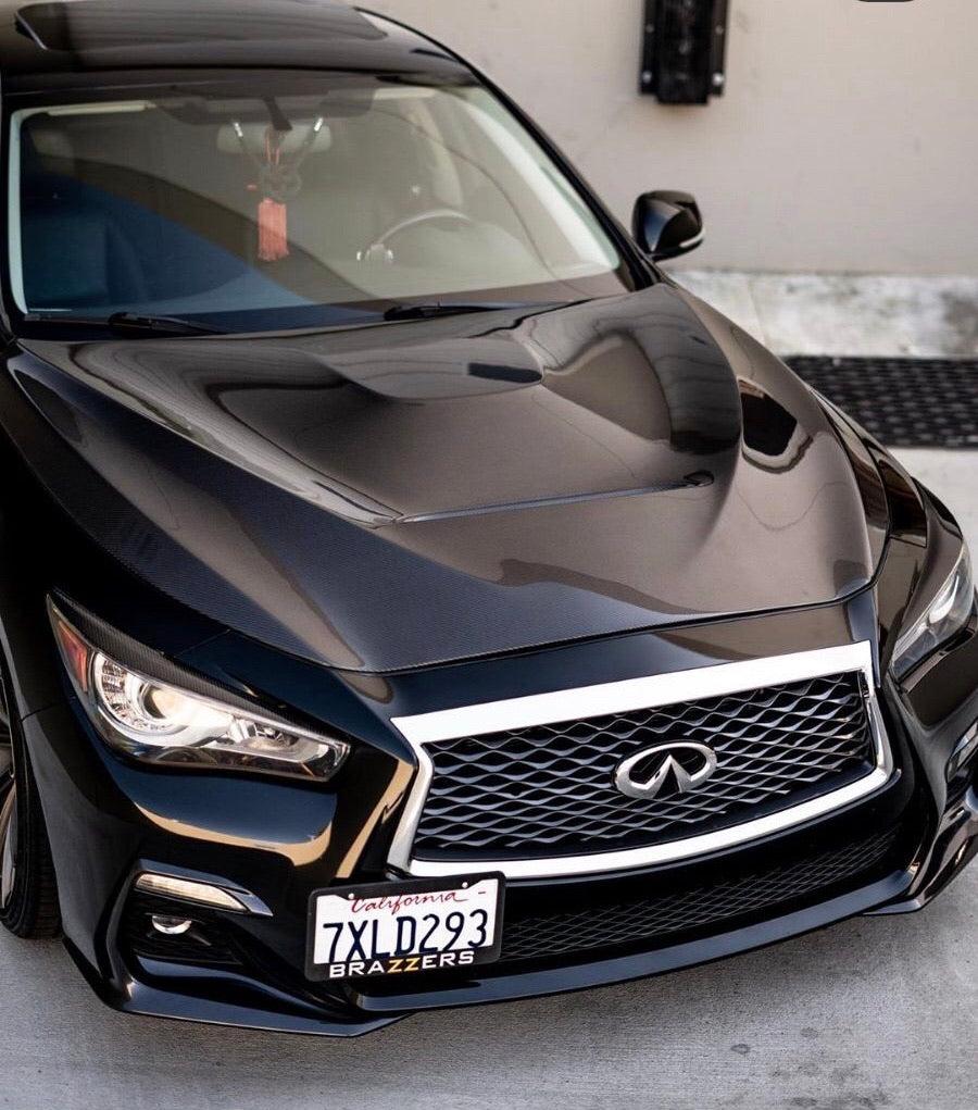 q60 carbon fiber hood