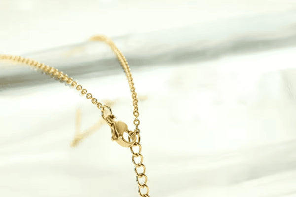 Hypoallergenic Golden Initial Choker Necklace, gentle on sensitive skin.