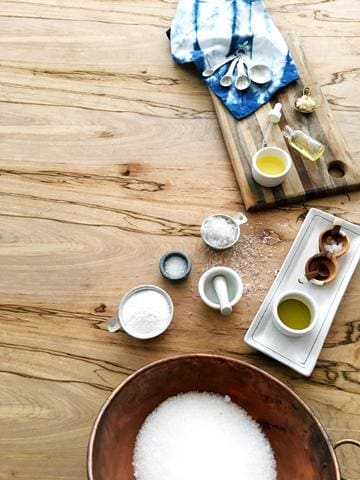 salts and oils for diy bath salts