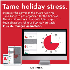 Tame holiday stress with time timer