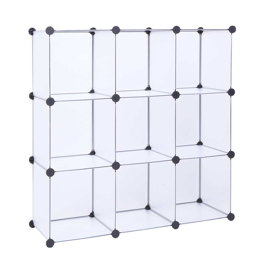 Cube Storage 9-Cube Closet Organizer, DIY Closet Cabinet, White