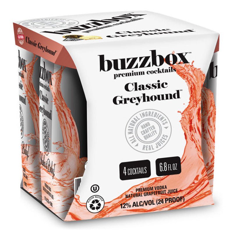 Buzzbox Classic Greyhound Vodka Cocktail 4/200ml