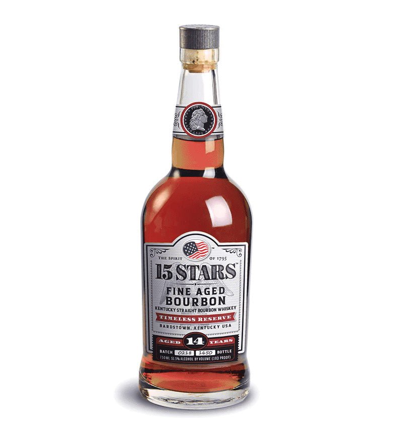 15 Stars 14 year Timeless Reserve Bourbon Whiskey 750ml