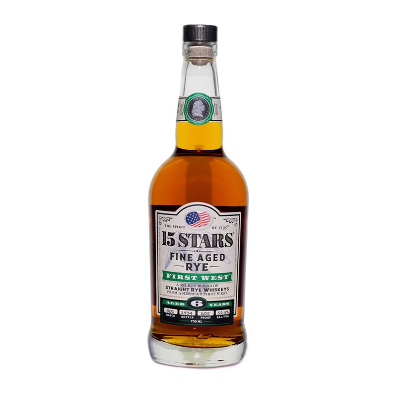 15 Stars 6 Years First West Straight Rye Whiskey 750ml