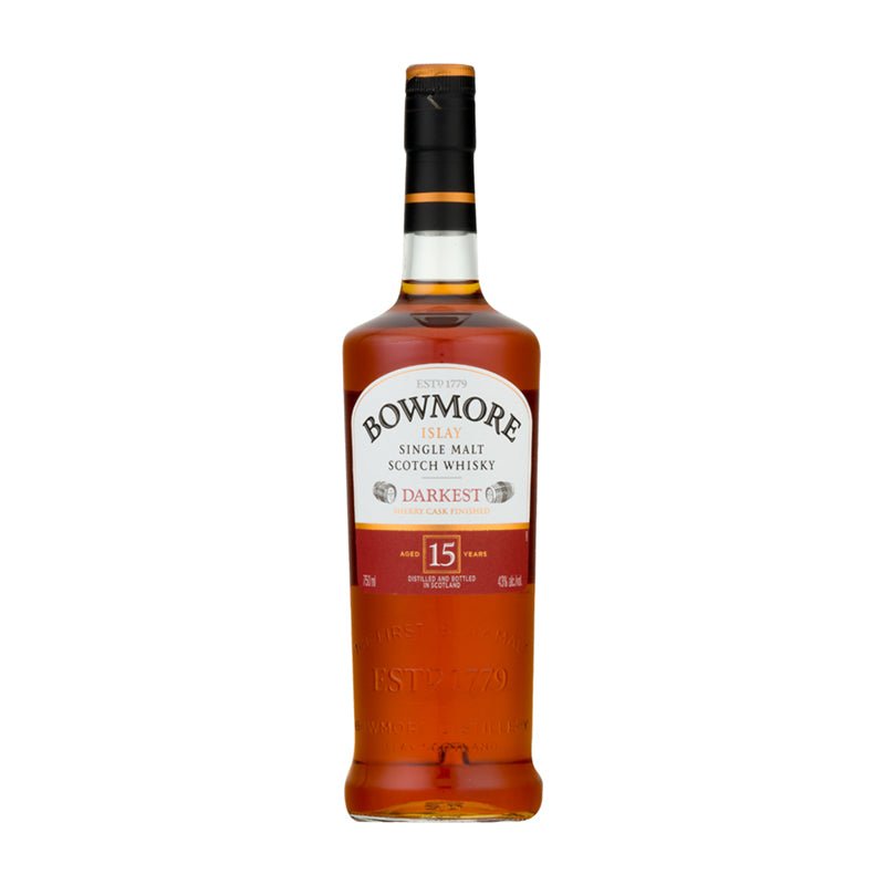 Bowmore 15 Year Darkest Malt Scotch Whiskey 750ml