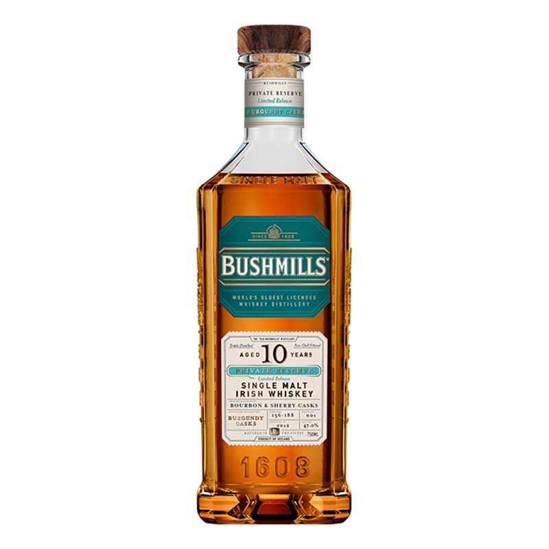 Bushmills 10 Year Private Reserve Bordeaux Cask Irish Whisky 750ml