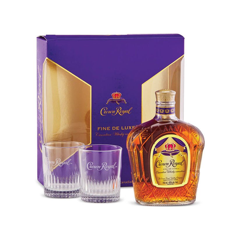 Crown Royal Canadian Whiskey Gift Set with 2 Glasses 750ml