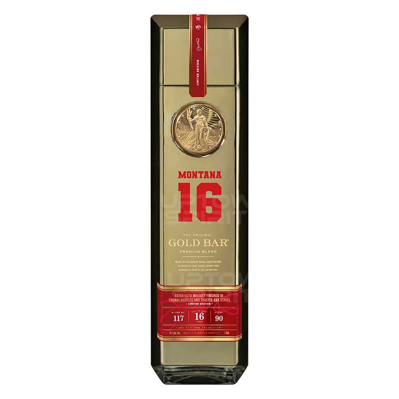 Gold Bar 16 Year Joe Montana Edition Premium Blend Whiskey 750ml