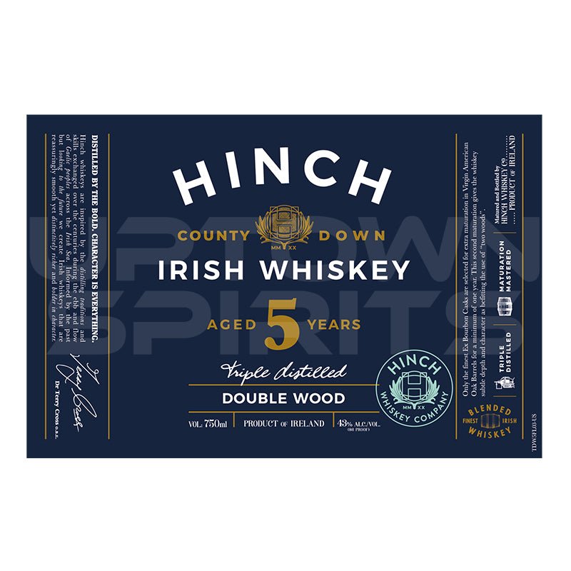 Hinch 5 Years Double Wood Irish Whiskey 750ml