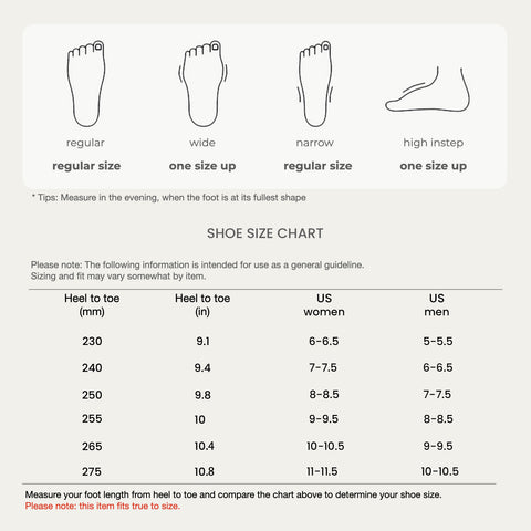 Standard Size Chart 3 – POSEE