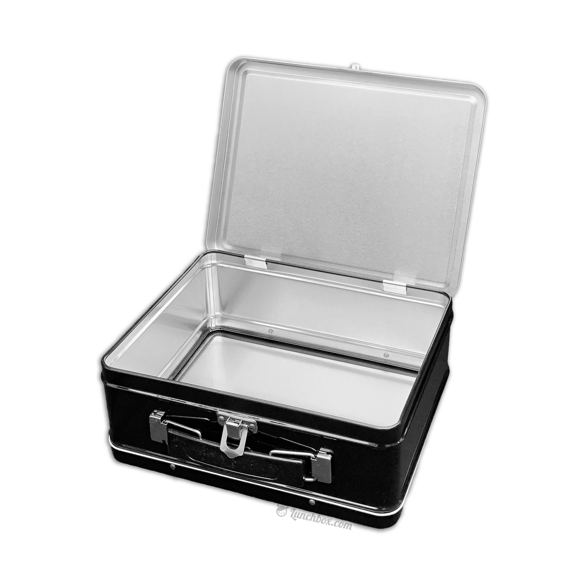 plain black lunch box