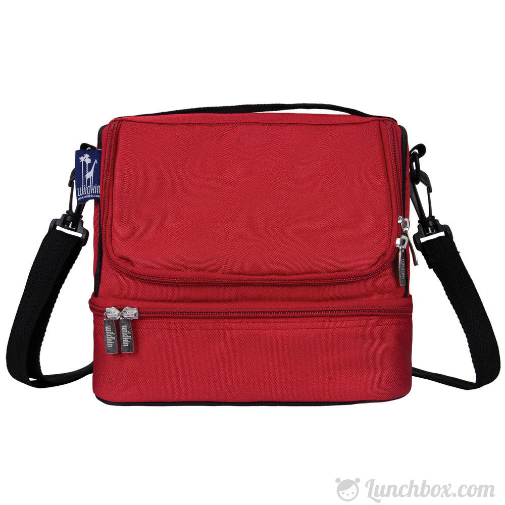 red lunch bag